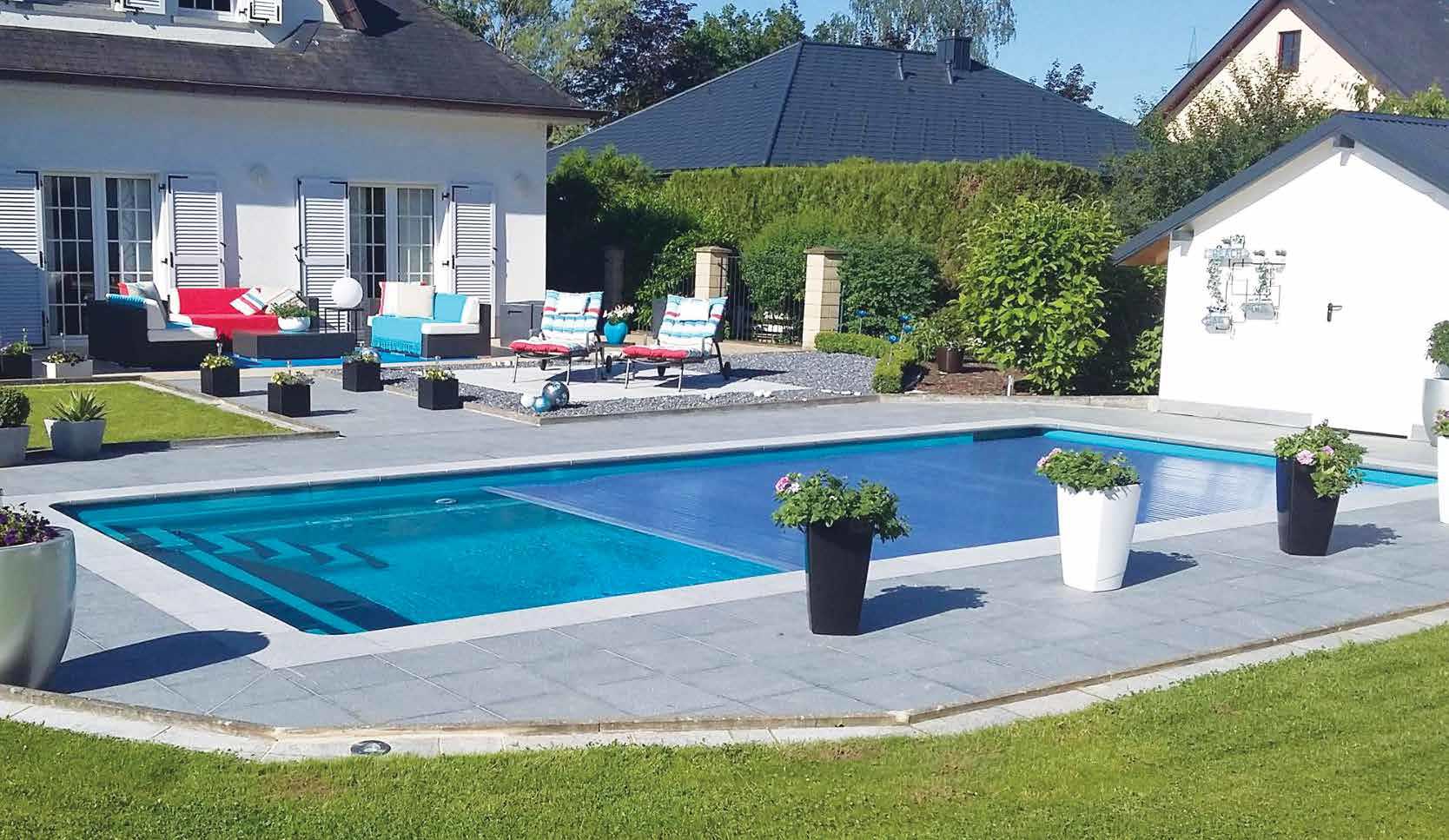 Tranquility mit automatischer Rollladenabdeckung Tranquility mit automatischer Rollladenabdeckung